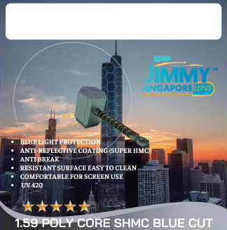 Mặt trước bao bì gốc 1.59 Poly Core SHMC Blue Cut